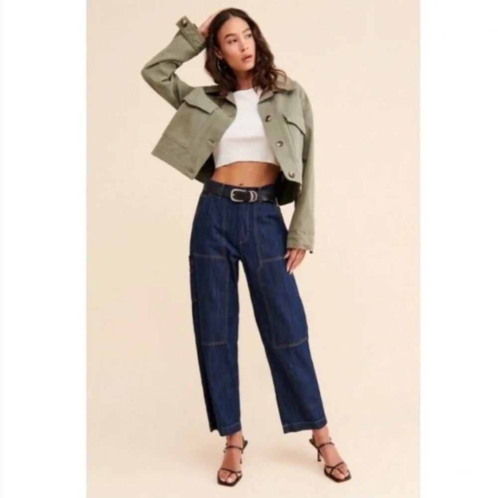 Edwin Bailee Worker Pant in Rinse, Size 30